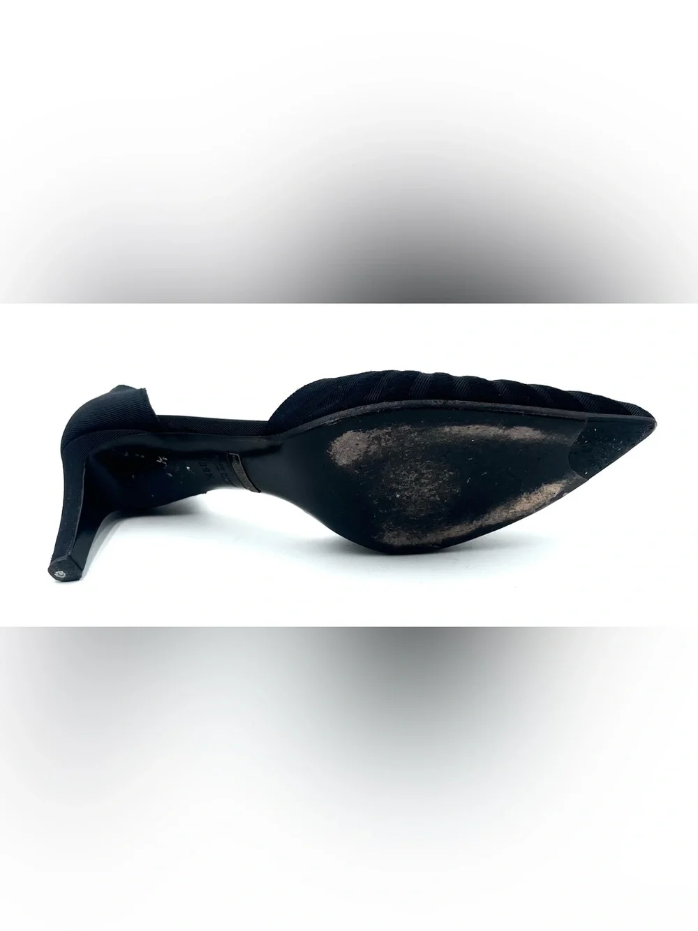 Giorgio Armani Black Pointed Toe Pump Size 39.5